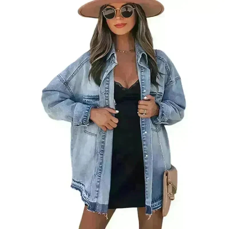 Retro Outer Long-sleeves Top For Women - EX-STOCK CANADA