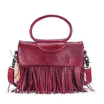 Retro women's messenger Cattle Leather Handbag - EX-STOCK CANADA