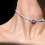 Rhinestone Clavicle Chain Simple Temperament Exquisite Diamond Women Necklace - EX-STOCK CANADA