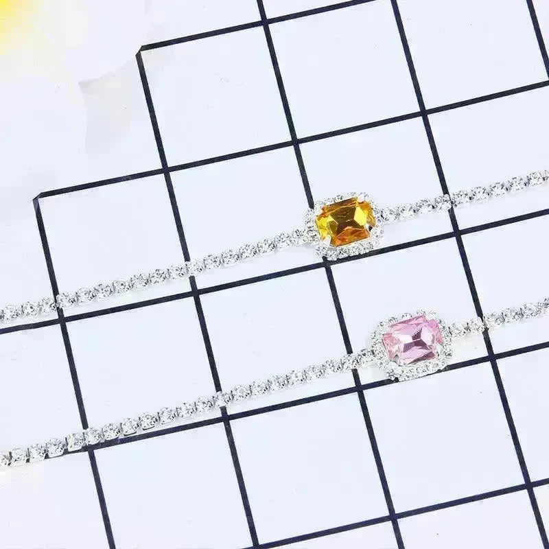 Rhinestone Clavicle Chain Simple Temperament Exquisite Diamond Women Necklace - EX-STOCK CANADA
