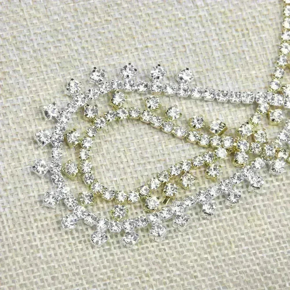 Rhinestone Claw Simple Fashion Item Choker Temperament Clavicle Chain Necklace for Women Bridal Wedding Necklace - EX-STOCK CANADA