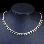 Rhinestone Claw Simple Fashion Item Choker Temperament Clavicle Chain Necklace for Women Bridal Wedding Necklace - EX-STOCK CANADA