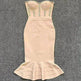 Rhinestone Waist-tight Hip Lotus Leaf Fishtail Gown - EX-STOCK CANADA
