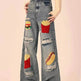 Ripped Jeans Women Loose Straight Wide Leg Oversized Trousers - EX-STOCK Canada