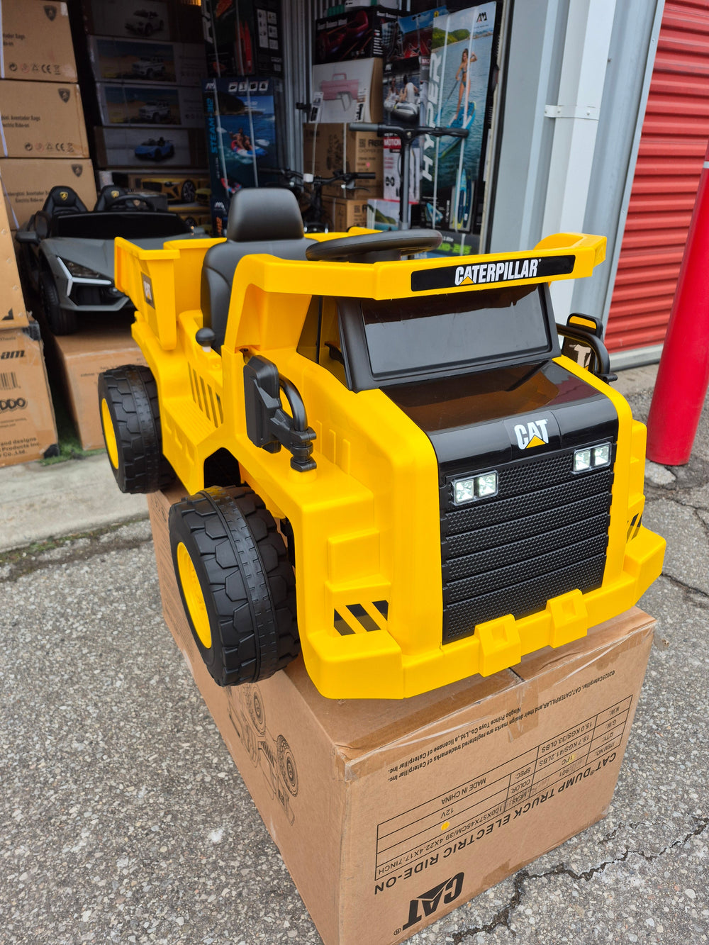 12V CAT Electric Dump Truck Kids Ride On 