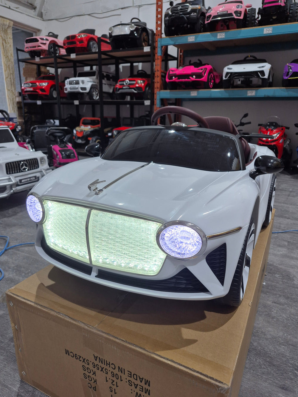 2026 Bentley Style 12V Kids Ride On Car with Remote Control 