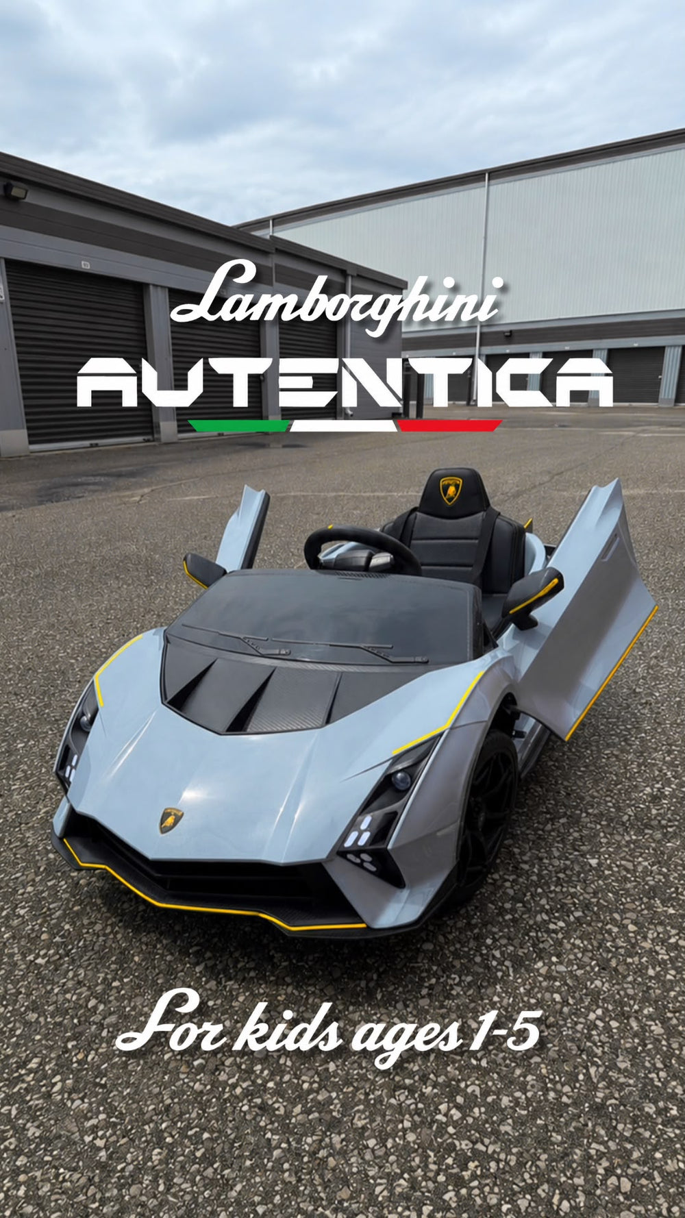 2026 Lamborghini Auténtica Kids Ride On Car with Remote Control 