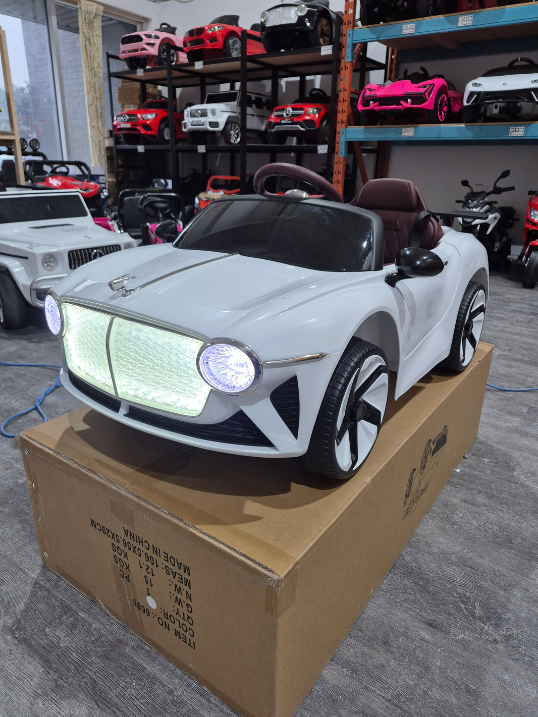 2026 Bentley Style 12V Kids Ride On Car with Remote Control 