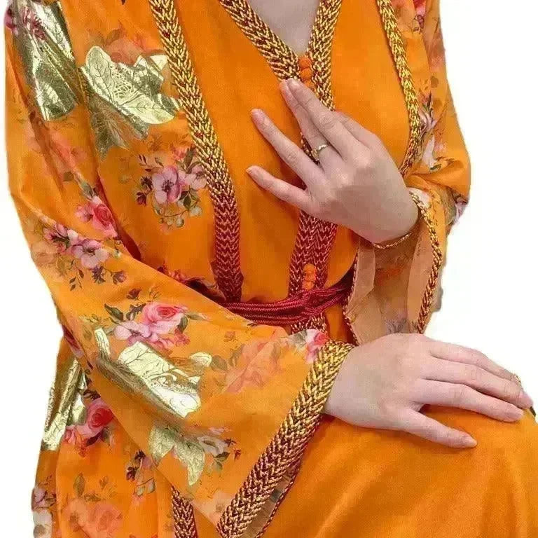 Robe Gown Women's Dress Middle East Dubai Belt - EX-STOCK CANADA