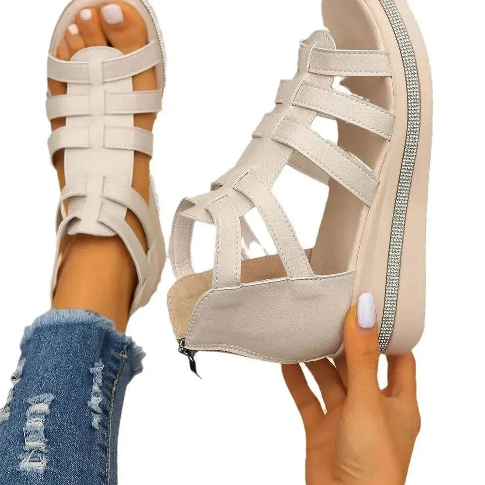 Roman Style Summer Women's Wedge Platform Chunky Sandals for Women - EX-STOCK Canada