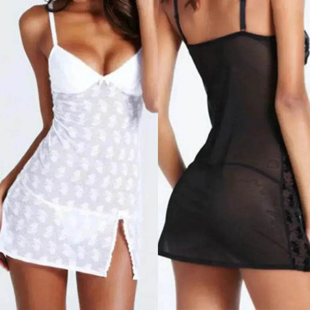 Rose Pattern Lingerie Lace Temptation Lingerie - EX-STOCK Canada