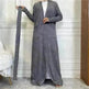Round Edge Cardigan Sweater Arab Long Jacket - EX-STOCK CANADA