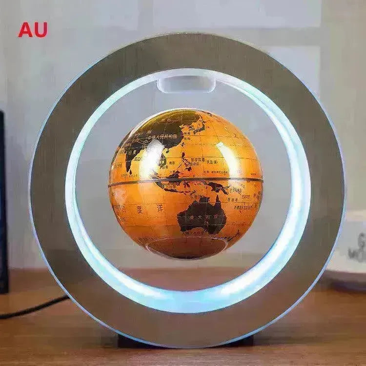 Round LED light World Map Floating Globe Magnetic Levitation Light Anti Gravity Magic Home Decor Decorative Night LED Light - EX-STOCK CANADA