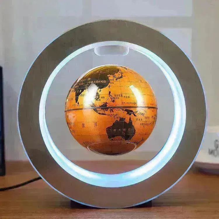Round LED light World Map Floating Globe Magnetic Levitation Light Anti Gravity Magic Home Decor Decorative Night LED Light - EX-STOCK CANADA