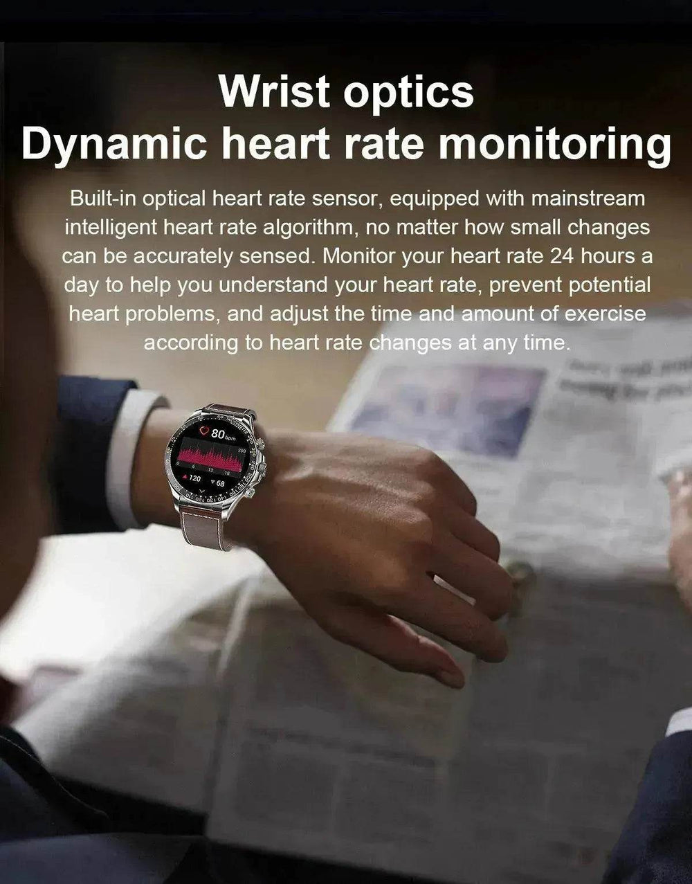 Round Screen Smart Watch EX108 Bluetooth Calling - EX-STOCK Canada