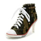 Round Toe Women's Shoes Denim High Heels - EX-STOCK CANADA