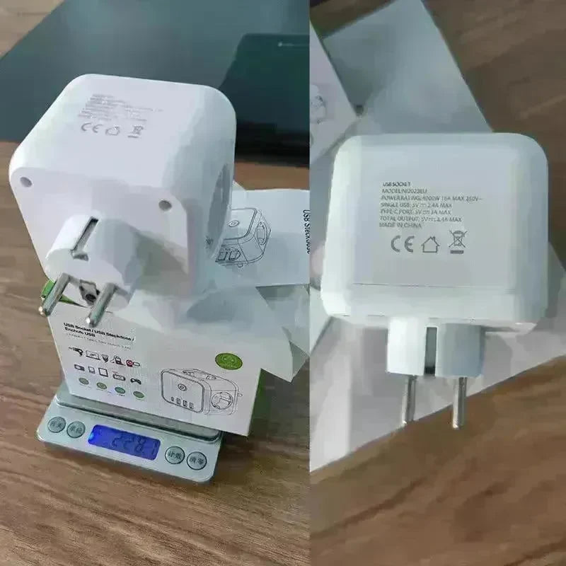 Rubik's Cube Converter European Standard Extension Cable Power Strip Multi-function Power Surge protector Plug Socket - EX-STOCK CANADA