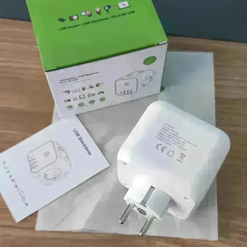Rubik's Cube Converter European Standard Extension Cable Power Strip Multi-function Power Surge protector Plug Socket - EX-STOCK CANADA