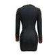 Ruby Beaded Low-cut See-through Dress - EX-STOCK CANADA