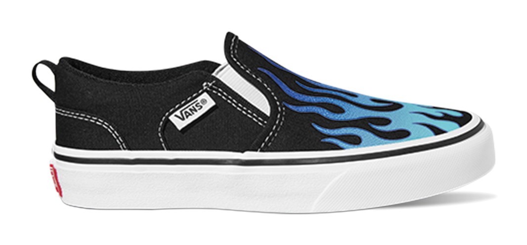 Vans Asher - Chaussures Enfants Sans Lacets - EX-STOCK Canada