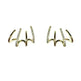 S925 Silver Needle Four-prong Zircon Inlaid Earrings - EX-STOCK CANADA