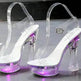 Wedge shoes Sandals Feminine Transparent Crystal Platform High Heels - EX-STOCK Canada