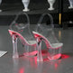 Wedge shoes Sandals Feminine Transparent Crystal Platform High Heels - EX-STOCK Canada