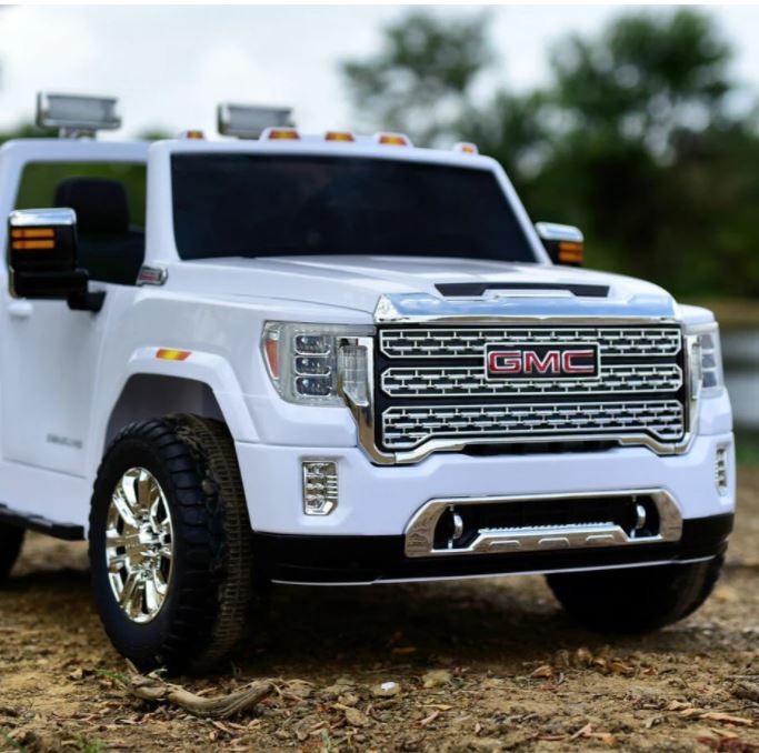 2026 UPGRADED GMC Sierra 24V 2 Seater Kids Ride On Car With Remote Control 