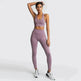 Seamless Gym Set Nylon Woman Sportswear - EX-STOCK Canada