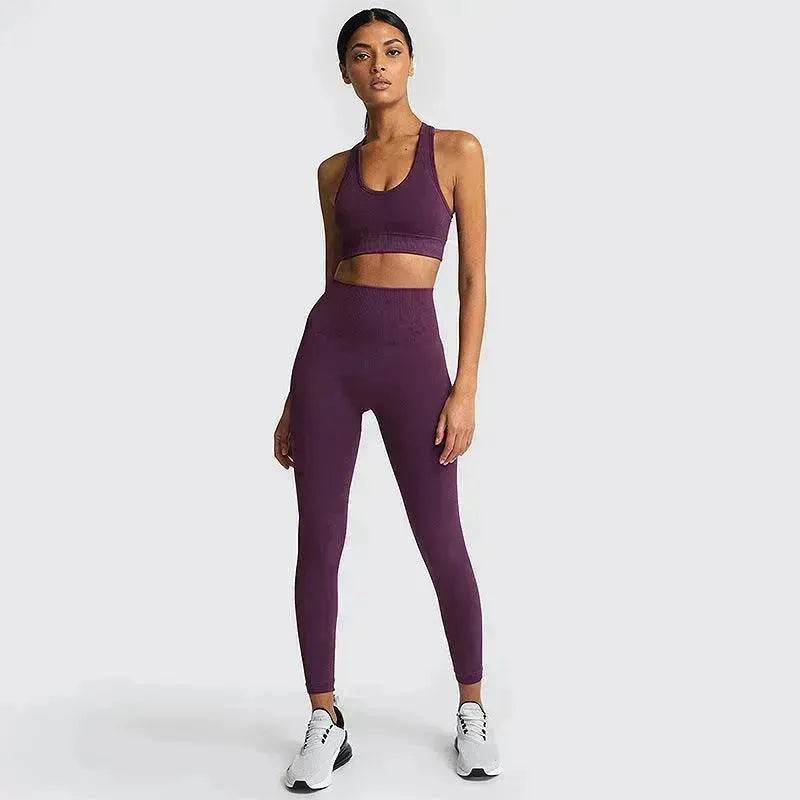 Seamless Gym Set Nylon Woman Sportswear - EX-STOCK Canada