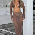 Seaside Vacation Sun Protection Beach Dress Suit - EX-STOCK Canada