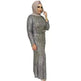 Sequin Tassels Slim-fit Dress Arab Dress - EX-STOCK CANADA