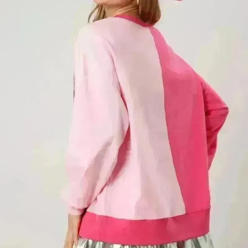 Sequined Boots Color Matching Top Long-sleeved Sweater For Women - EX-STOCK CANADA