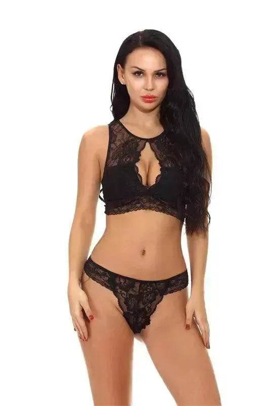 Charming Lingerie Lace Lingerie Set Perspective Lingerie Suit - EX-STOCK Canada