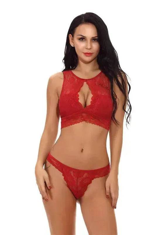 Charming Lingerie Lace Lingerie Set Perspective Lingerie Suit - EX-STOCK Canada