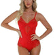 Sexy Lingerie Lace Sheer Lingerie Open Back Bodysuit Lingerie - EX-STOCK CANADA