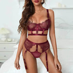 Charming Lingerie Set Eyelashes Lace - EX-STOCK Canada