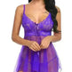 Sexy Lingerie Sexy Lingerie Front Slit Nightdress - EX-STOCK CANADA