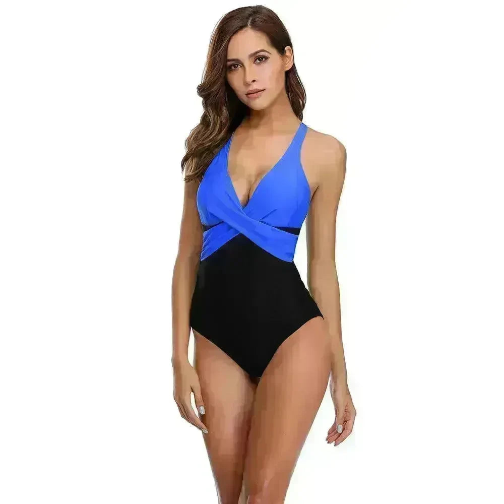 Sexy Solid color One Piece Swimsuit Women Swimwear Bodysuit Swimsuit Female Push Up Monokini High Waist Bathing Suits Beach Wear - EX-STOCK CANADA