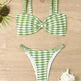 Sexy Striped Print Bikini Summer Beach Swimsuit Set Womens Clothing - EX-STOCK CANADA