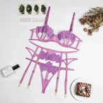 Charming Thong Flower Embroidery – Delicate Lace Women’s Lingerie - EX-STOCK Canada