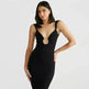 Sexy V-neck Backless Slit Slim Fit Summer Dress - EX-STOCK CANADA