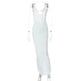 Sexy V-neck Backless Slit Slim Fit Summer Dress - EX-STOCK CANADA