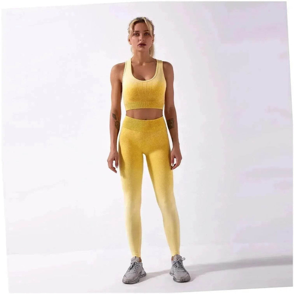 Shark knitting sports bra pants tie-dye Yoga Fitness Gym Exercise Wear - EX-STOCK Canada