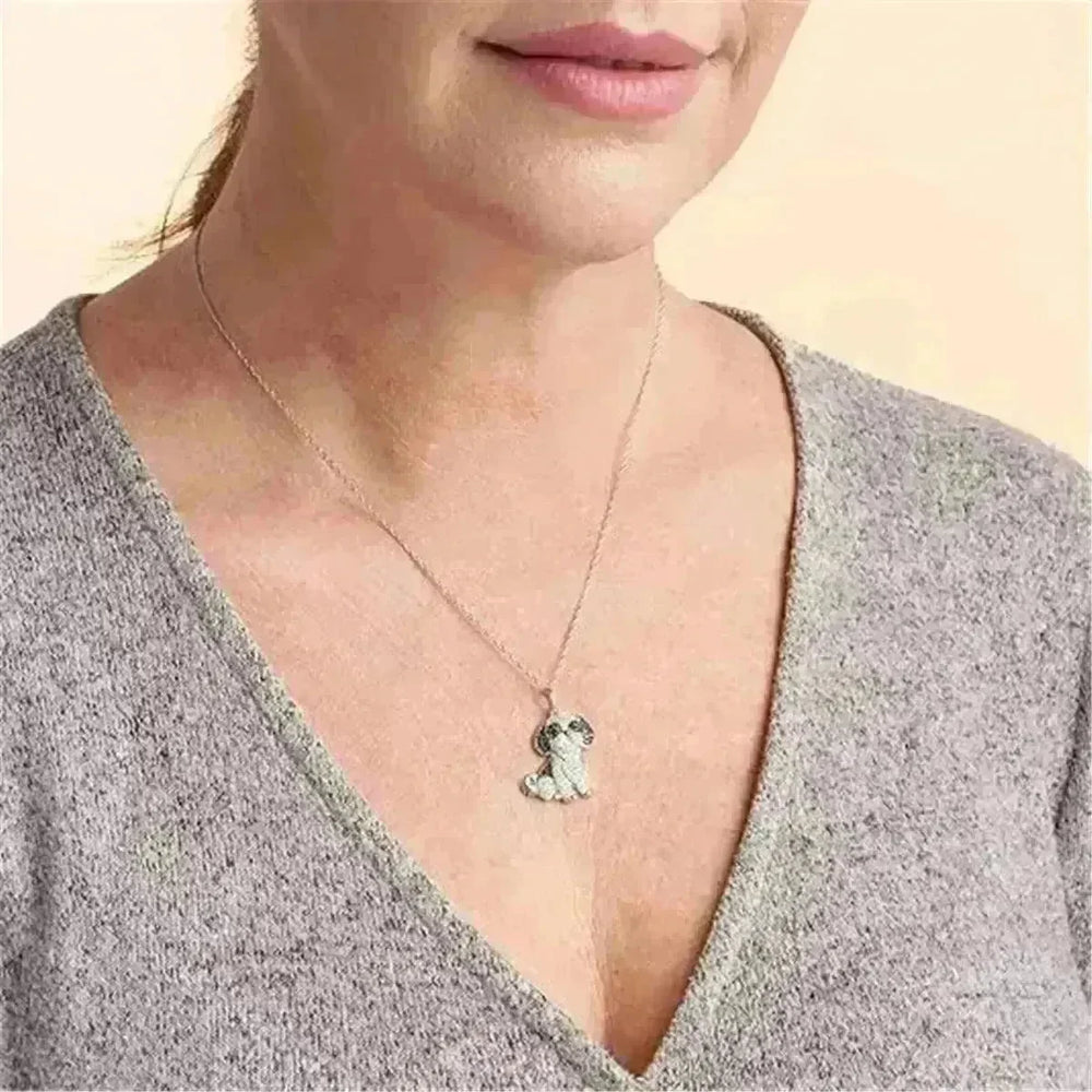 Shih Tzu Pendant Zinc Alloy Die Casting Puppy Necklace - EX-STOCK CANADA