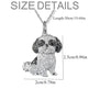 Shih Tzu Pendant Zinc Alloy Die Casting Puppy Necklace - EX-STOCK CANADA