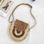 Shoulder Straw-weaved Crossbody Beach Casual Ethnic Style Mini And Simple Handmade Beach Bag - EX-STOCK Canada