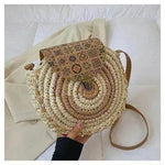 Shoulder Straw-weaved Crossbody Beach Casual Ethnic Style Mini And Simple Handmade Beach Bag - EX-STOCK Canada