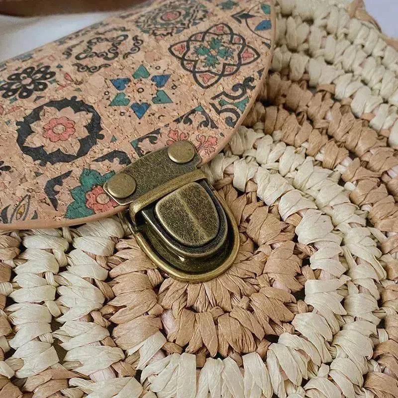 Shoulder Straw-weaved Crossbody Beach Casual Ethnic Style Mini And Simple Handmade Beach Bag - EX-STOCK Canada