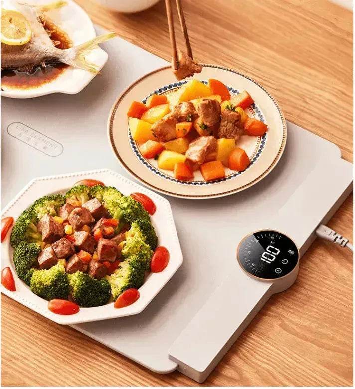 Silicone Flexible Foldable Warm Chopping Board Food Insulation Board Hot Food Treasure Storage Digital Display Insulation Chopping Board - EX-STOCK Canada